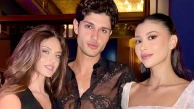 بإطلالة أنثوية غريبة.. ابن راغب علامة يثير الجدل برفقة فتاتين 