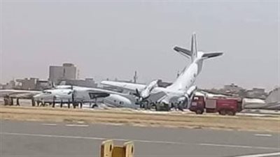 تصادم طائرتين لشركة 