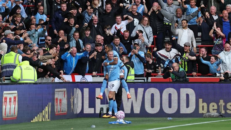 فرحة إيرلنج هالاند