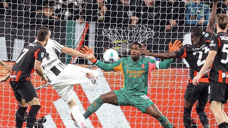 مباراة ميلان ويوفنتوس