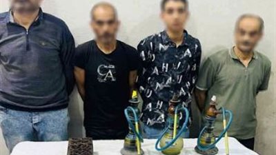 «وكر لتعاطي المخدرات».. سقوط مالك مقهى و3 من أصحاب السوابق بدمياط