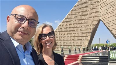 صور .. حفيدة الرئيس السادات وزوجها يحتفلا بذكرى حرب أكتوبر