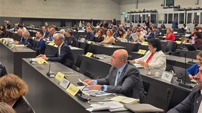 محافظ بني سويف يؤكد أهمية الشراكات الدولية بمؤتمر 