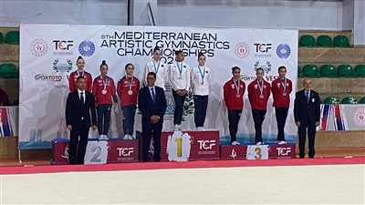 صبحي يهنئ منتخب الجمباز الفني بذهبية البحر المتوسط للناشئين وبرونزية الناشئات 