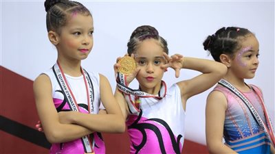 4500 لاعبة في بطولة كأس مصر للجمباز الفني تحت 7 سنوات