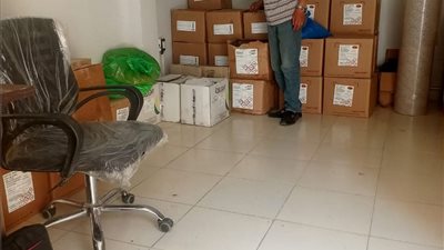 ضبط كميات كبيرة من السلع و المواد الغذائية مجهولة المصدر بالعاشر من رمضان