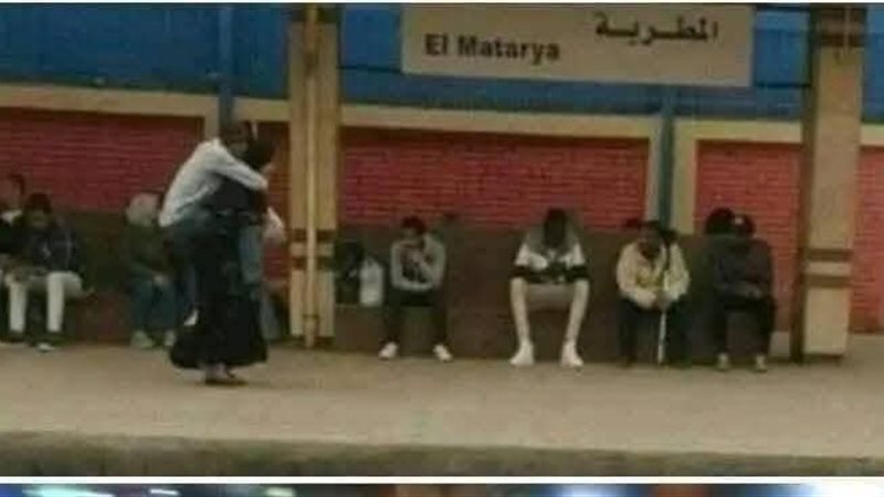 هبة تحمل زوجها 