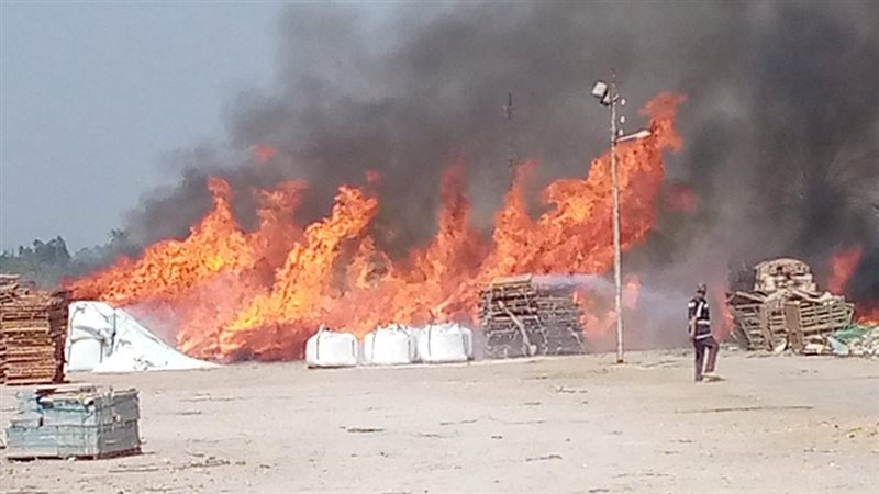 السيطرة على حريق