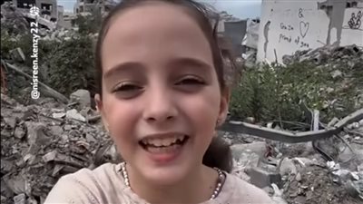 بعد وقف إطلاق النار طفلة فلسطينية: نحن أحياء وللحلم بقية