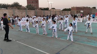 احتفالية كبرى بانتصارات أكتوبر واختبارات أحزمة الكاراتيه بمركز المثلث بالسويس