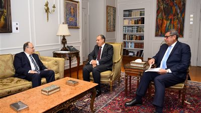 وزير الخارجية يستقبل رئيس هيئة الدواء المصرية لبحث التعاون الدولى