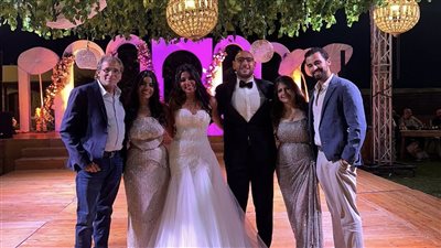 ابنة مهندس الديكور الراحل حامد حمدان تحتفل بزفافها بحضور خالد يوسف