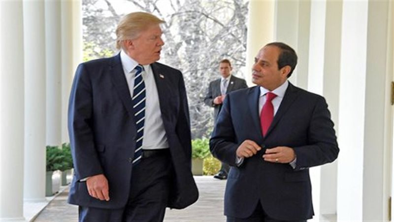 الرئيس السيسي وترامب-