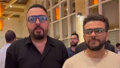 عمرو عبد العزيز وكريم الحسيني من العرض الخاص لـ «أوسكار»