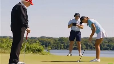 من البيت الأبيض إلى ملاعب الجولف.. ترامب يتحدث عن أحلامه مع حفيدته