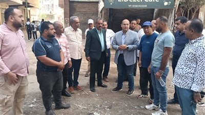 جولة ميدانية لنائب محافظ الجيزة بمركز منشأة القناطر | صور