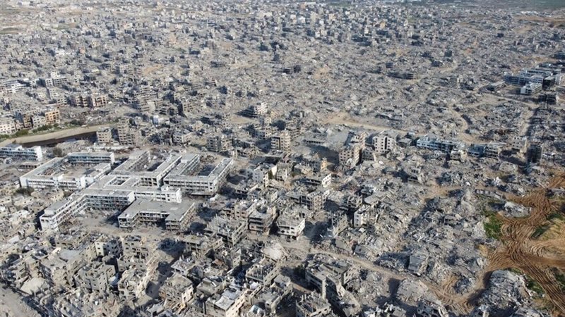 مباني متضررة في قطاع