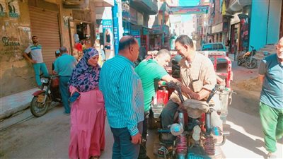 ضبط ومصادرة 61 قطعة خلال حملة للتصدى للتلوث السمعى بالسنبلاوين