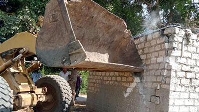 إزالة 6 حالات تعدي على أملاك الدولة بالسنطة ومحافظ الغربية  