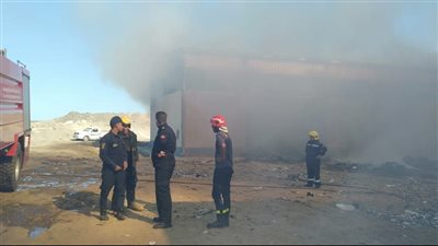 اندلاع حريق بمصنع فايبر بقرية سنديون بمحافظة القليوبية 