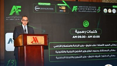 محمود فوزي : الرئيس عبد الفتاح السيسي يولي قضية الزراعة والغذاء اعلى درجات الا