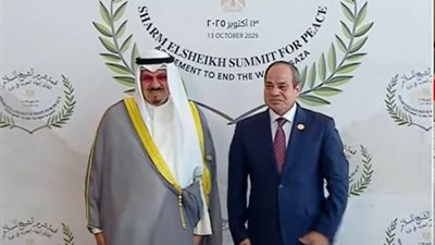 وصول  ملك البحرين إلى مصر للمشاركة في قمة شرم الشيخ للسلام