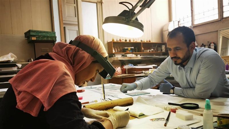 معمل ترميم المتحف