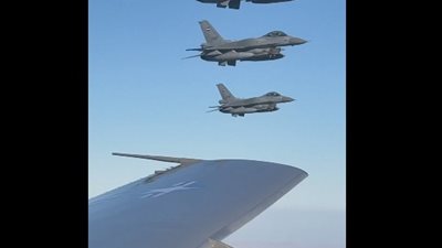 مقاتلات «إف-16» ترافق الرئيس ترامب لحظة دخوله الأجواء المصرية