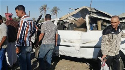 إصابة 10 اشخاص فى حادث تصادم بمدخل العاشر من رمضان بالشرقية