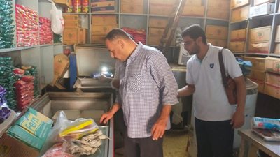 ضبط وإعدام مواد غذائية غير صالحة وتحرير محاضر بحملة لصحة بنى سويف