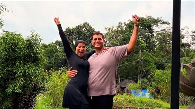 دينا هشام ابنة هبة قطب تشارك متابعيها لقطات من شهر العسل في بالي |صور