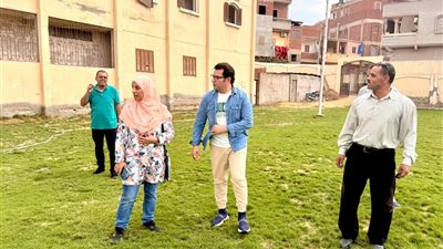 مدير شباب دمياط يتفقد أعمال تطوير ملعب الغنيمية ضمن خطة وزارة الرياضة
