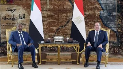 الرئيس السيسي والبرهان يبحثان مستجدات ملف مياه النيل          