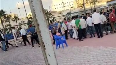 مشاجرات بين اللاعبين والجماهير بعد تعادل دمنهور وسبورتنج في دوري القسم الثاني