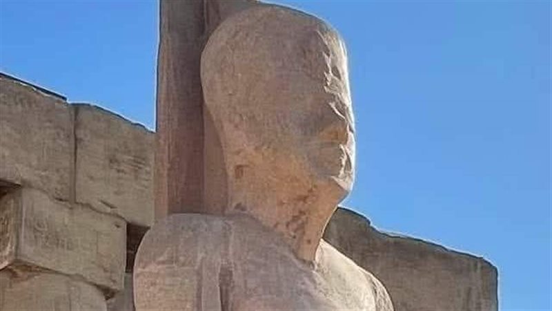 تمثال مرمم للملك