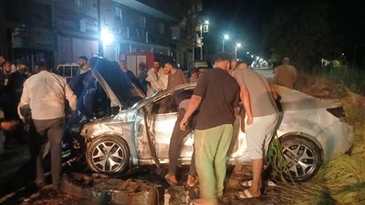 إصابة شخصين في انقلاب سيارة داخل ترعة بنجع حمادي في قنا