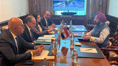 وزير الخارجية يلتقي رئيس مجموعة شركات Sun الهندية                             