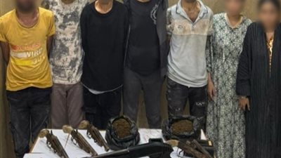 فيديو الاعتداء على طفل يقود لضبط عصابة مخدرات وأسلحة بحلوان