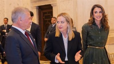 العاهل الأردني والملكة رانيا وميلوني وجهًا لوجه في روما | تفاصيل 