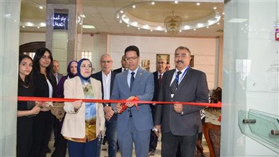 افتتاح معرض المشروعات الطلابية خلال المؤتمر الرابع للدراسات العليا ببنها