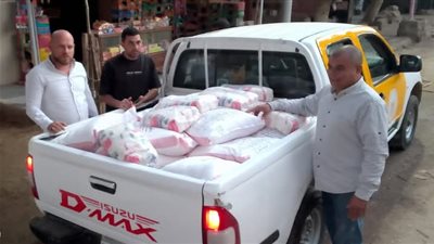 التحفظ على 600 لتر ألبان و2 طن ذرة ومواد غذائية ناقصة الوزن ببنى سويف