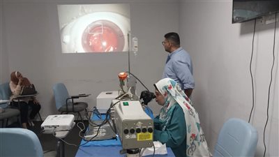 ورشة عمل متخصصة لقسم الرمد بمجمع السويس  لأحدث تقنيات جراحة المياه البيضاء