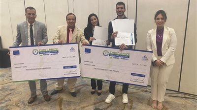 إعلام السويس تفوز بالمركز الأول والثالث في مسابقة أفضل بوستر توعوي بوزارة الري