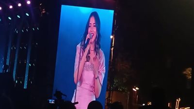 تفاعل جماهيري مع فرح الموجي من ألحان جدها محمد الموجي بمهرجان ومؤتمر الموسيقى 