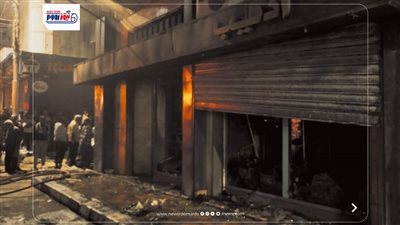 السيطرة على حريق هائل داخل محل أحذية شهير في المنيا دون وقوع إصابات