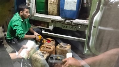  ضبط ألف لتر سولار مدعم  قبل بيعه بالسوق السوداء والتربح بدون وجه حق بالمنوفية