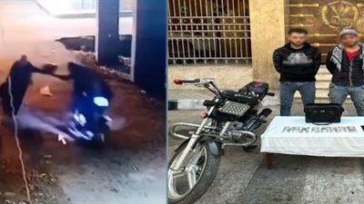سحلوها على الأرض.. ضبط متهمين بسرقة حقيبة سيدة على متن دراجة نارية في الغربية