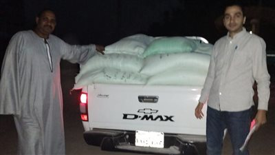 ضبط 28 شيكارة دقيق بلدي مدعم في المنوفية قبل بيعها بالسوق السوداء