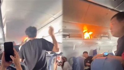«ذعر فوق السحاب».. اشتعال بطارية ليثيوم داخل طائرة يجبرها على تغيير مسارها