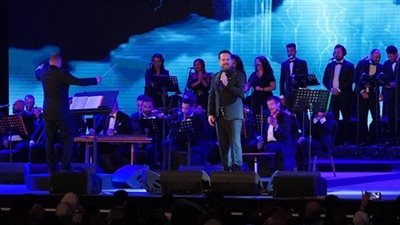 بمهرجان الموسيقى .. وائل جسار : مديون للمصريين بحياتي كلها وتحية للجيش المصري 